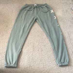 Green stars women’s joggers